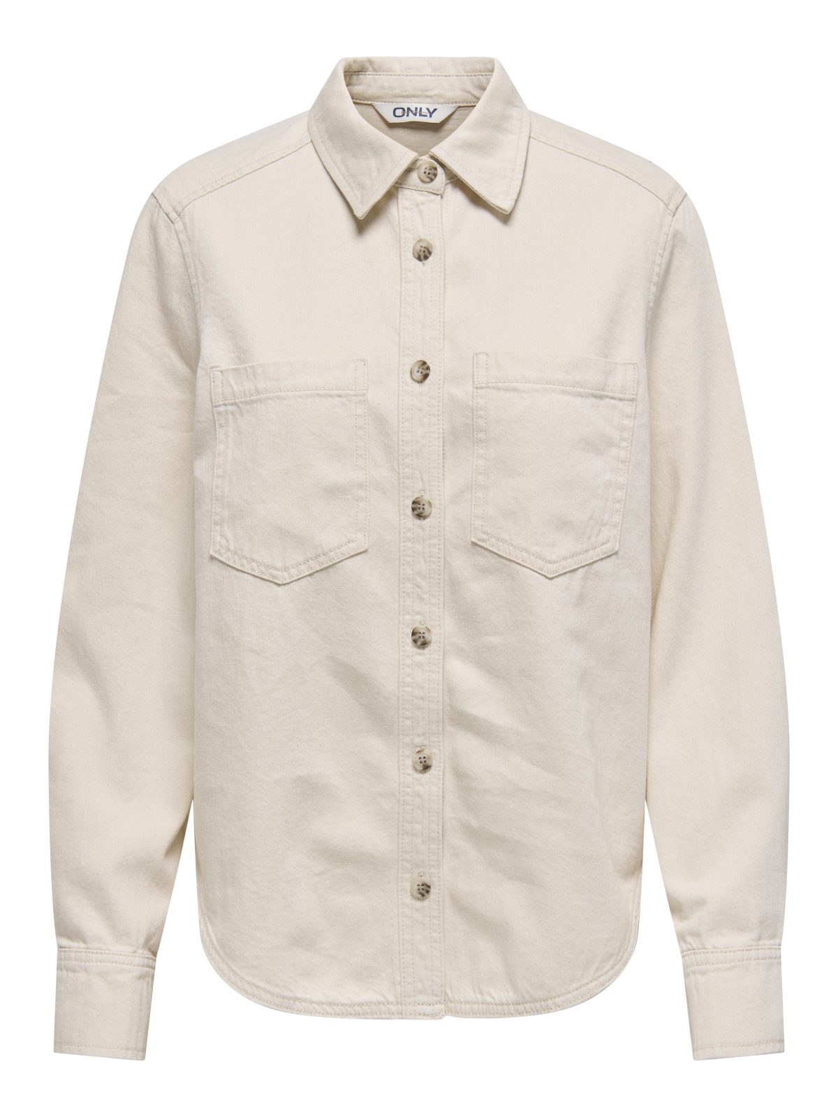 ONLSILLA L/S FITTED SHIRT Ecru