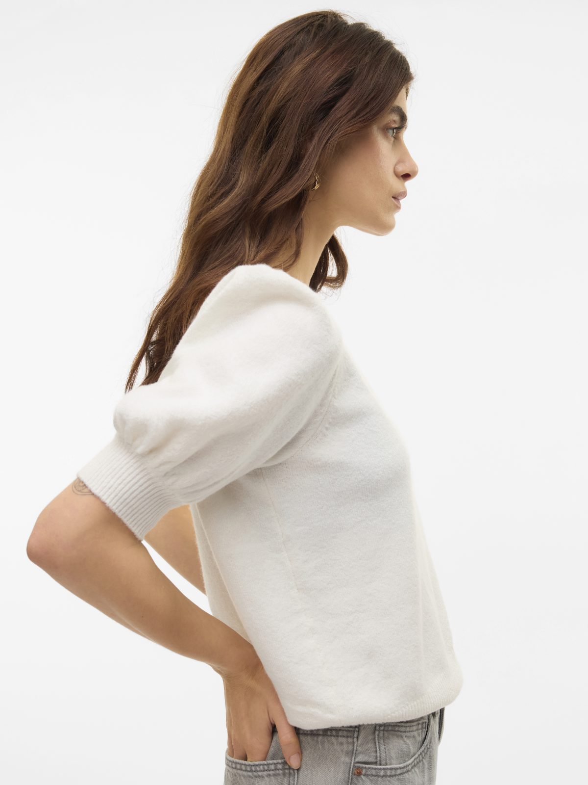 VMDOFFY 2/4 O-NECK PULLOVER Snow White