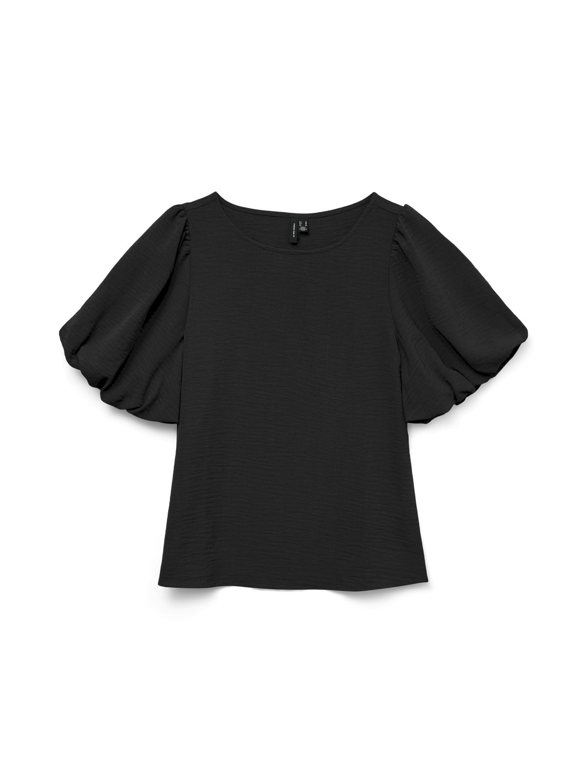 VMALVA BALLON SLEEVE TOP Black