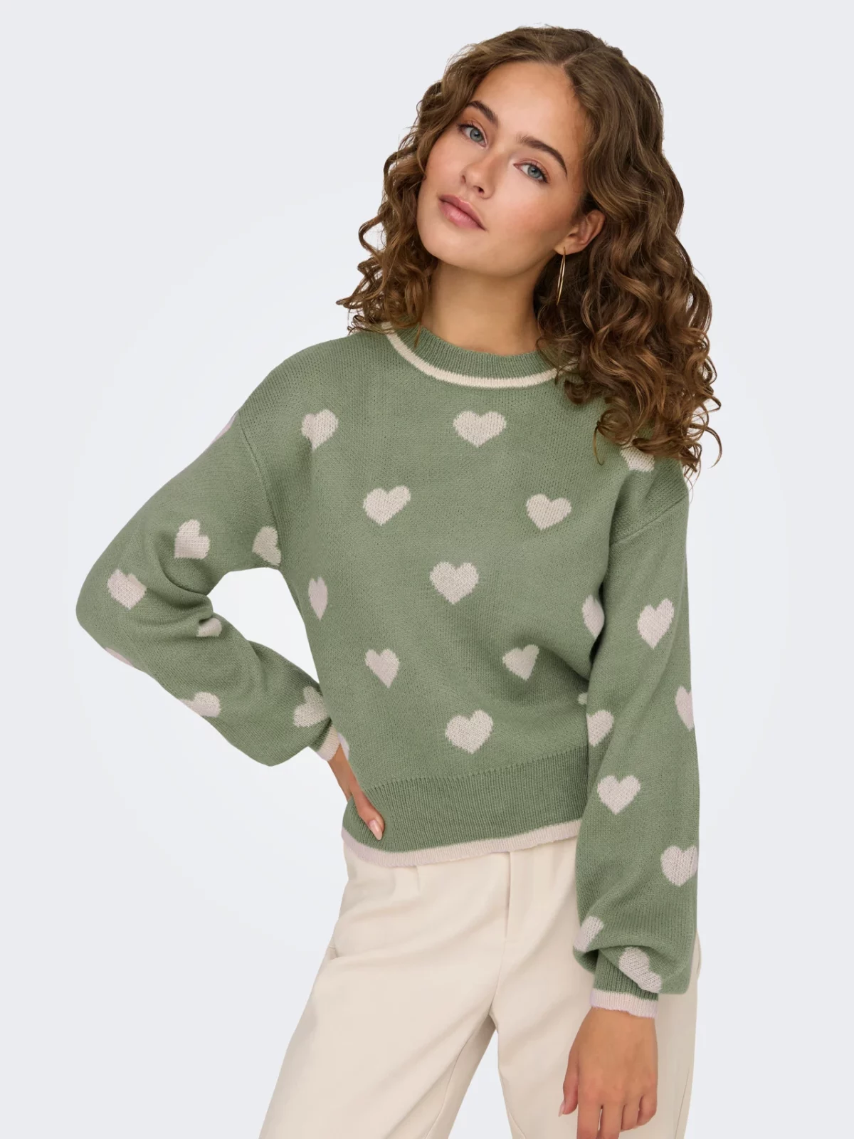 JDYROMANCE PULLOVER Sea Spray