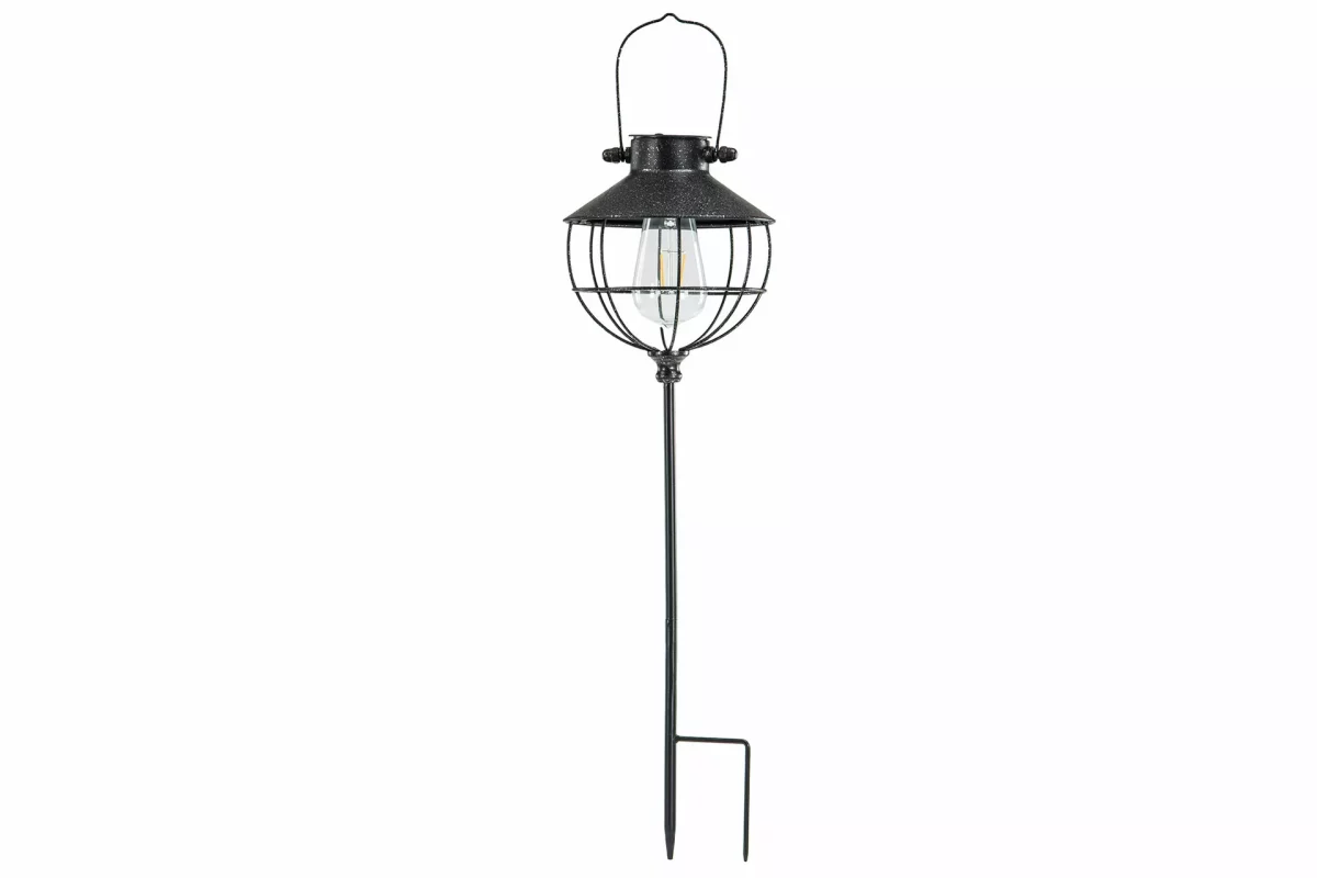 Lampa Solcell Rund Pinne