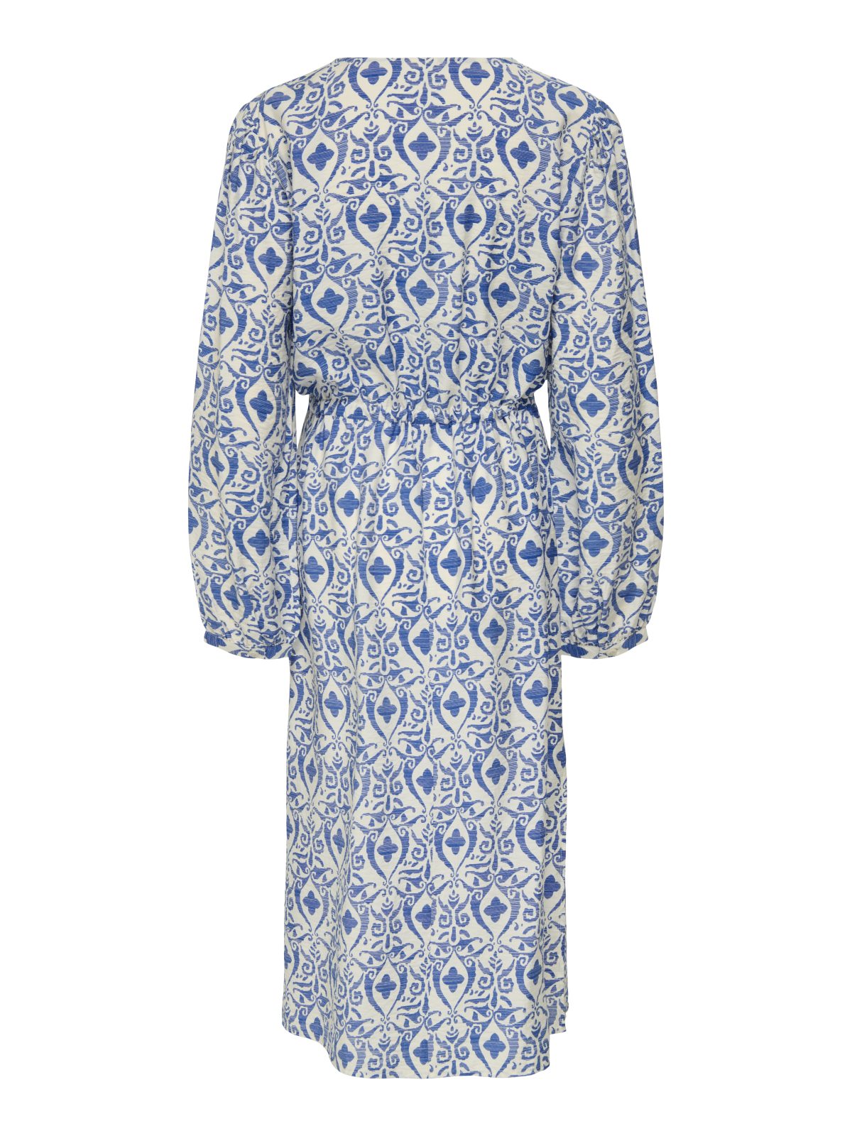 JDYMAY LIFE L/S MIDI DRESS Birch Blue Ikat