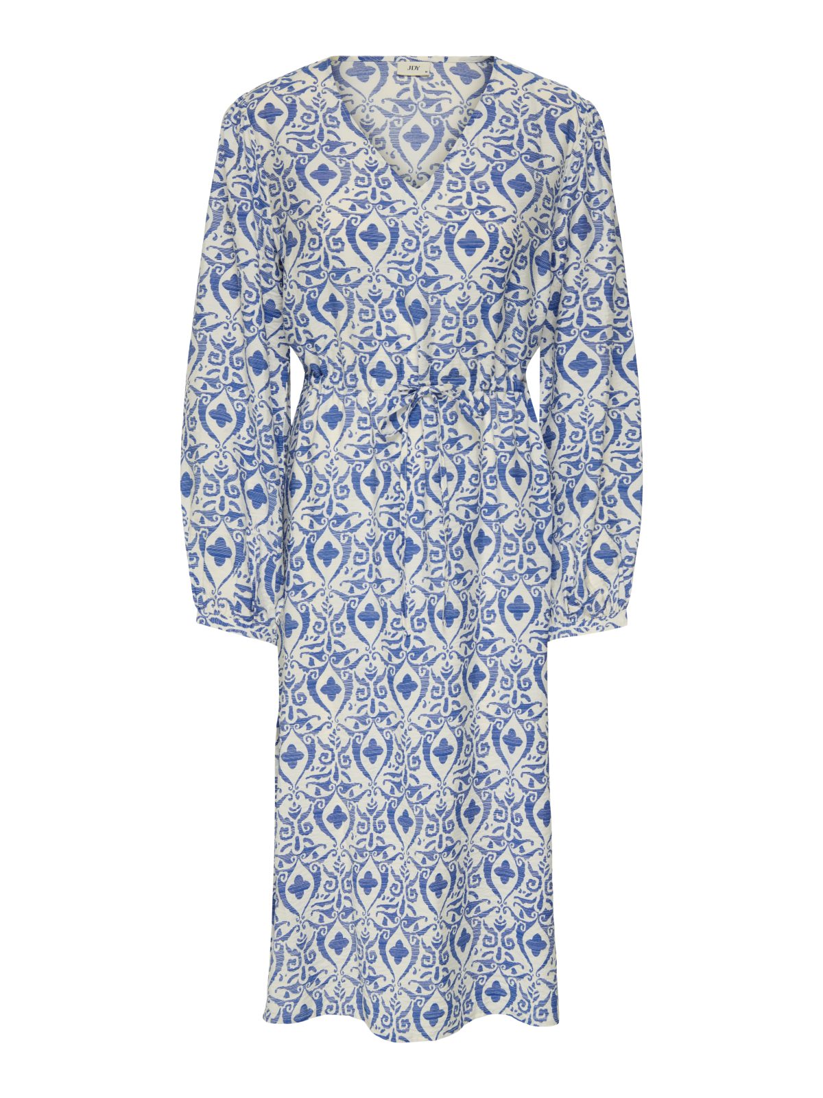 JDYMAY LIFE L/S MIDI DRESS Birch Blue Ikat